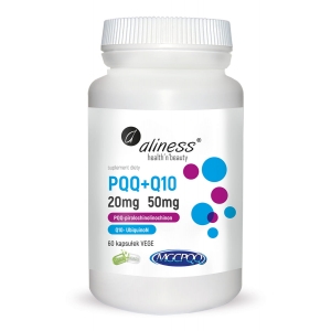 PQQ MGCPQQ® 20 mg + Q10 50 mg 60 Vege caps - Aliness